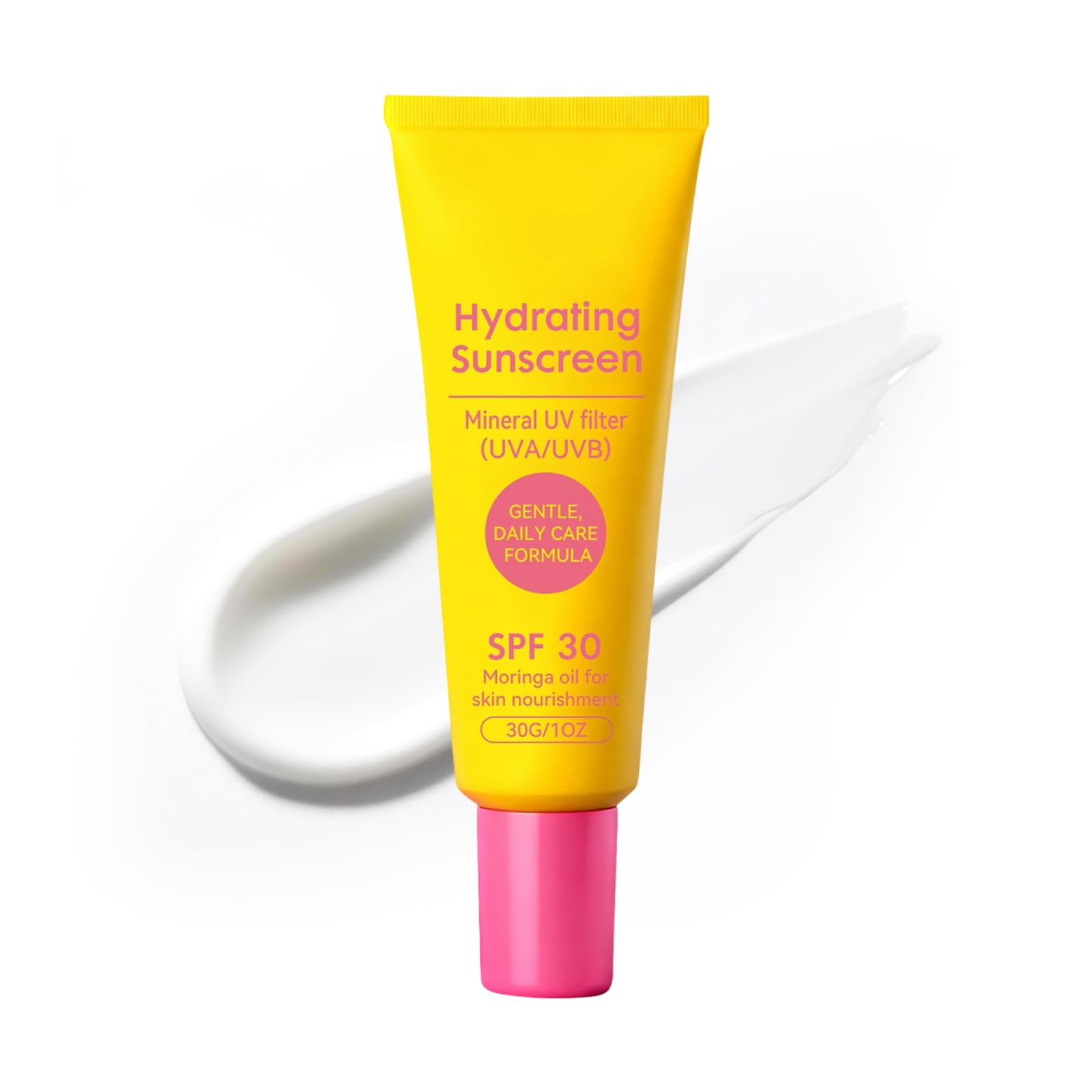 Mineral Sunscreen for Face, Hydrating Sunscreen with SPF30