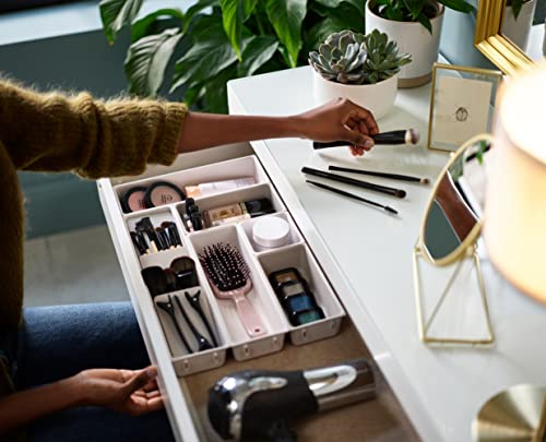 Joseph Joseph Viva - Modular 7-piece Makeup Beauty Drawer Organiser Set, Storage Boxes dividers for makeup, beauty grooming item