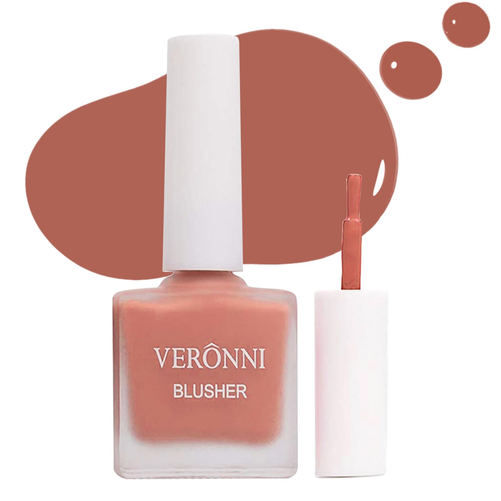Veronni Liquid Blush- Fruit Juice Liquid Blusher, Natural Look Face Blush Waterproof Long Lasting Blushes,Cruelty-Free For A Shi