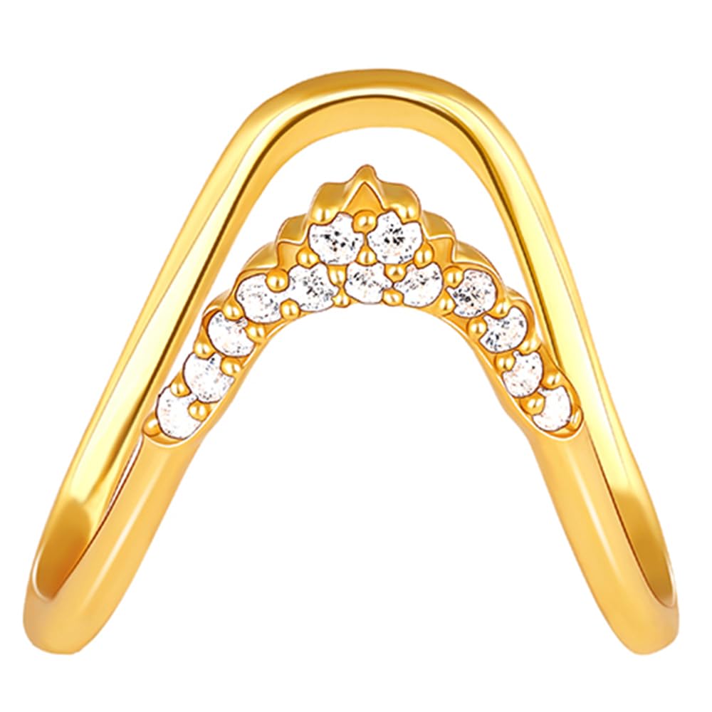 Giva 925 Silver Golden Dreamy Sparkle Ring,Adjustable | Rings For Girls And Women | With Certificate Of Authenticity And 925 Sta