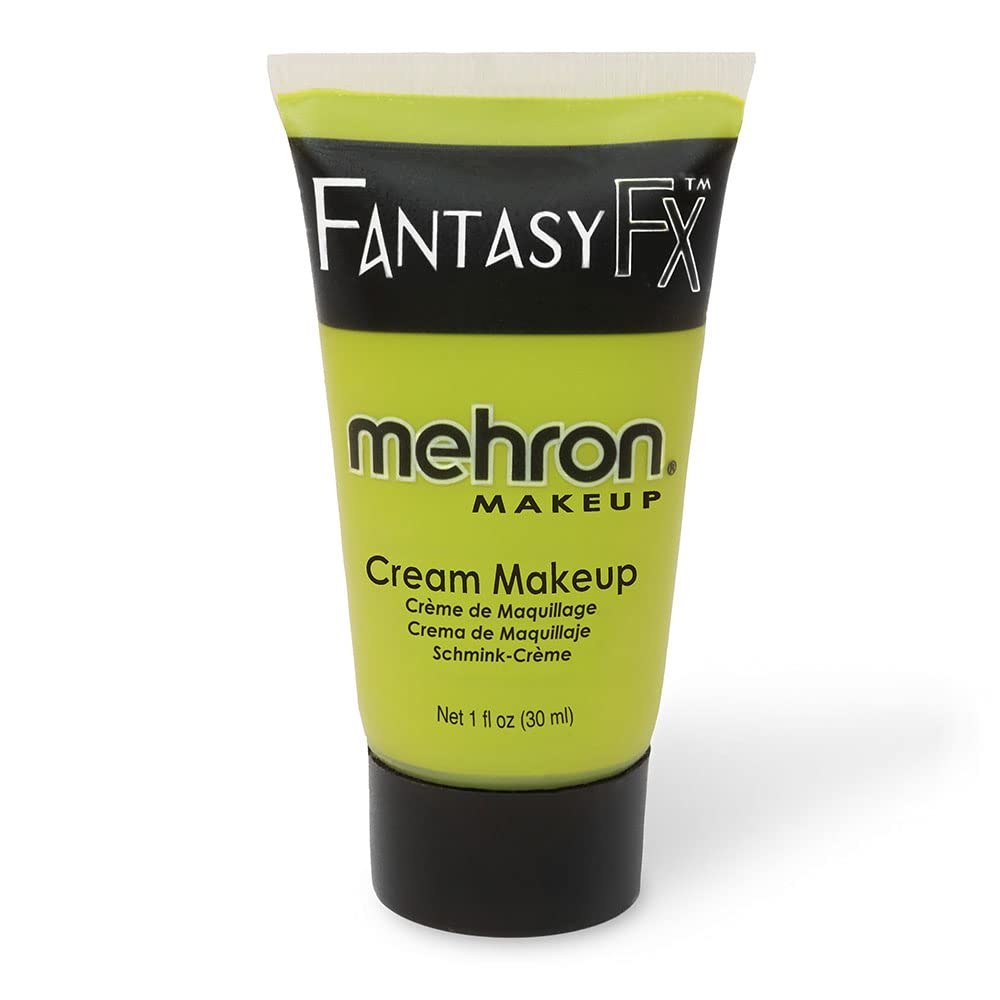 Mehron Makeup Fantasy Fx Cream Makeup  Water Based Halloween Makeup  Ogre Green Face Paint & Body Paint For Adults 1 Fl Oz (30Ml