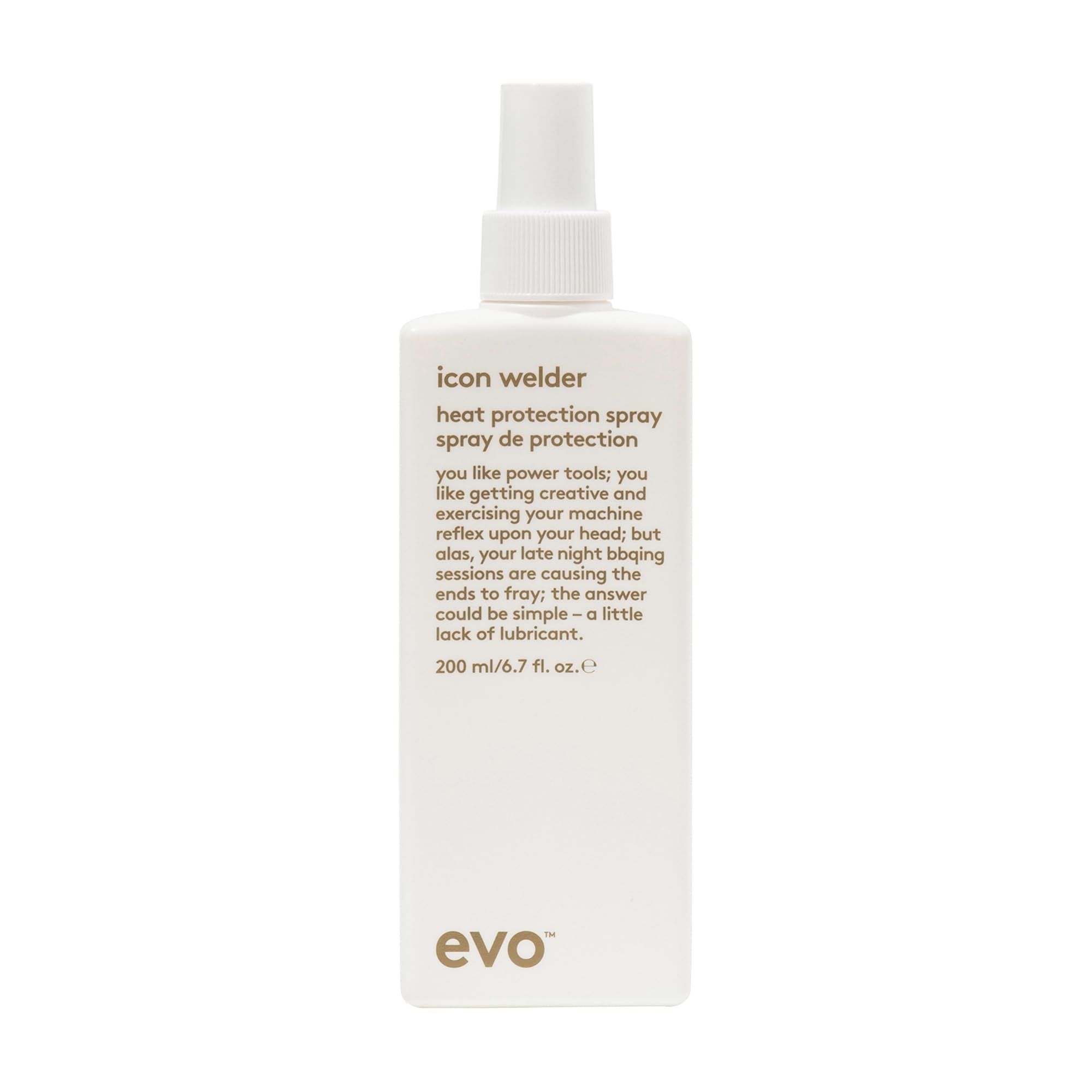 EVO Icon Welder Heat Protection Spray with UV Defense for All Hair Types, Anti-Frizz Styling Spray - Vegan & Sulfate-Free, 6.8 f