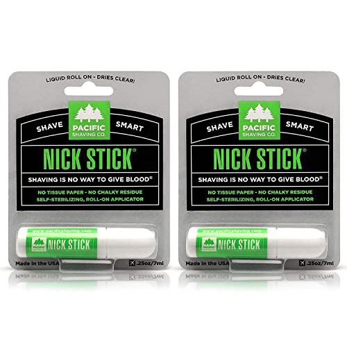 Pacific Shaving Company Nick Stick  A Shave Essential  Puts Nicks in Their Place  Liquid RollOn Applicator, Dries Clear  Wi