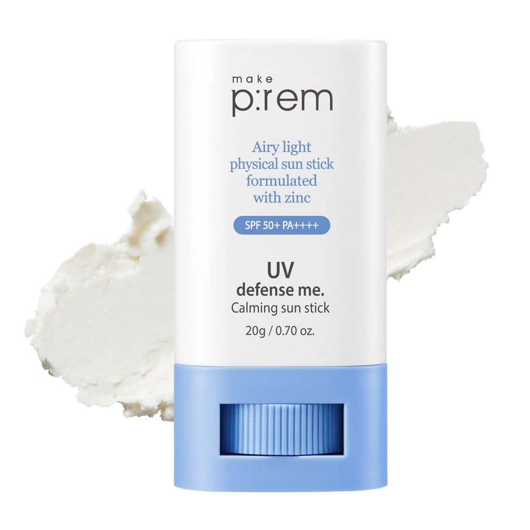 Makep:Rem [Make P:Rem] Uv Defense Me. Calming Sun Stick Spf 50 | Non-Nano Zinc Oxide Physical Sunscreen For Face | Uva/Uvb Prote