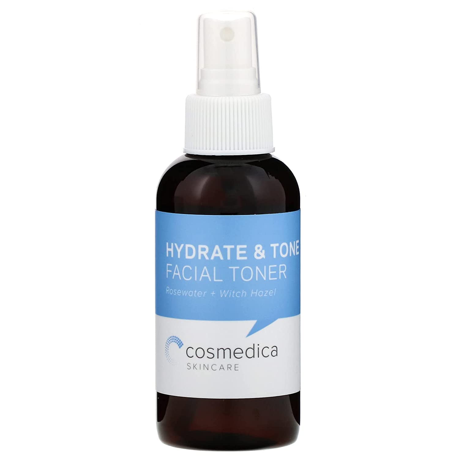 Cosmedica Skincare Rosewater & Witch Hazel Toner (4oz) Hydrating Toner, Best for Sensitive Skin- Balance and Nourish - Vegan, Cr