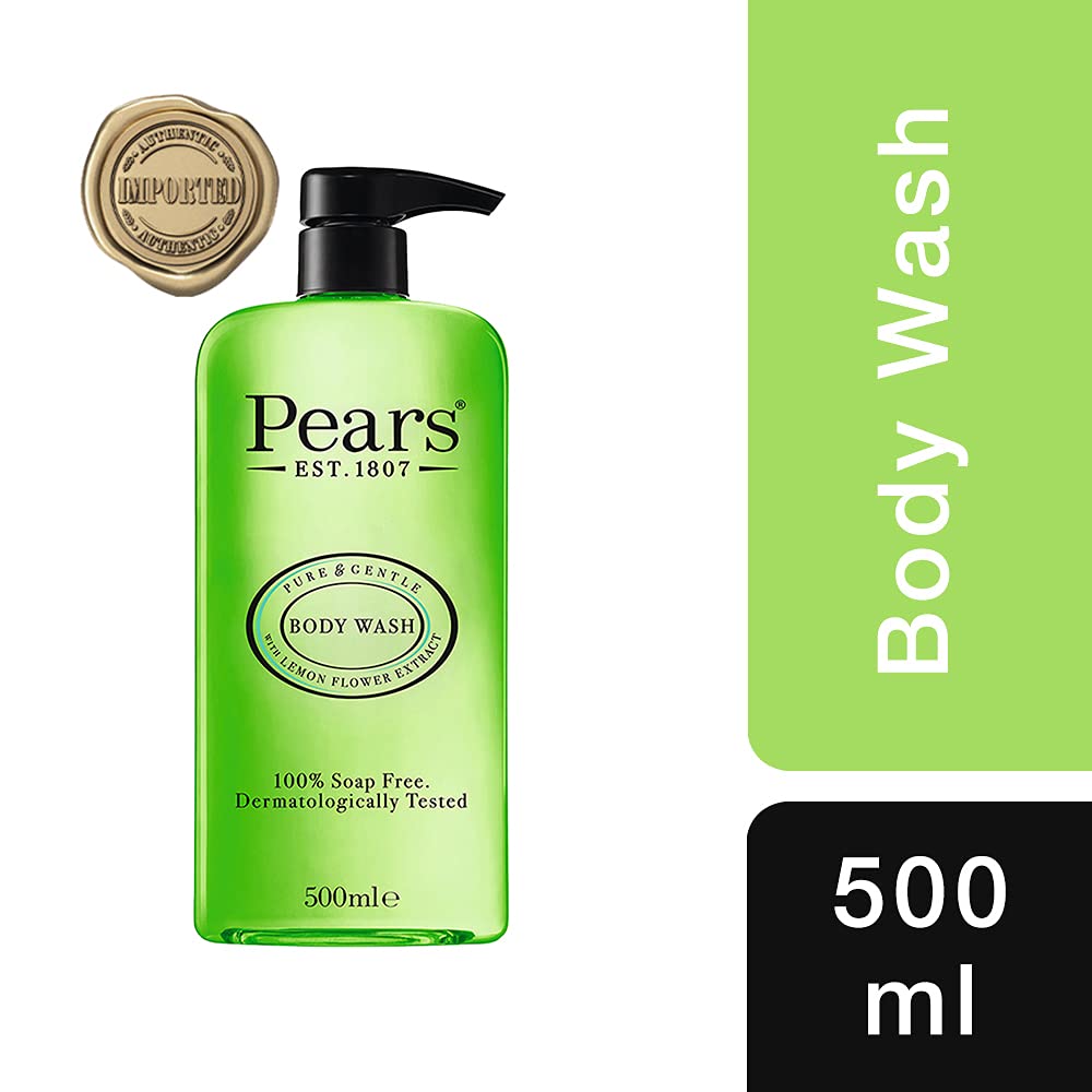 Dopict Pears Pure & Gentle Shower Gel, Body Wash With Oil Clear Formula For Removing Excess Oil With Lemon Flower Extracts, 100%