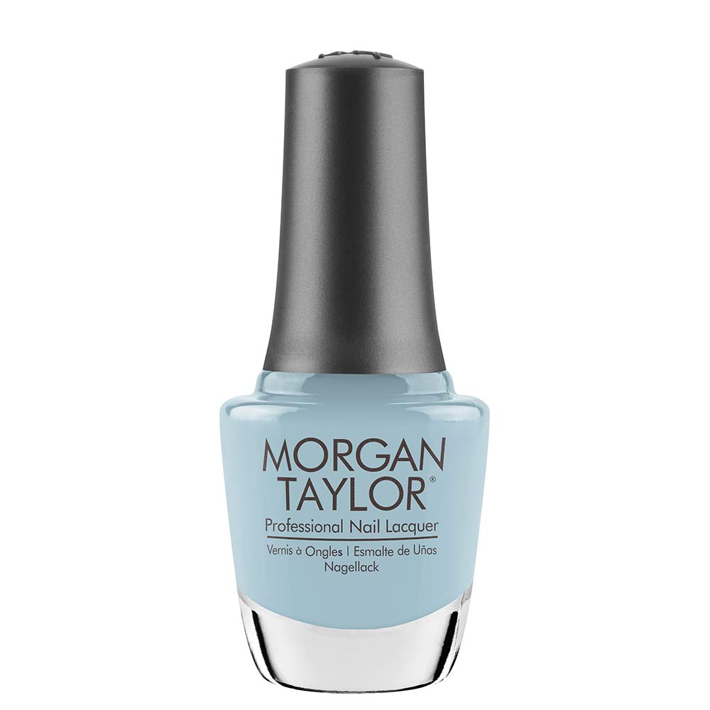 Morgan Taylor Nail Lacquer (Water Baby) Blue Nail Polish, Finger Nail Polish, Long Lasting Nail Polish, Blue Nail Lacquer, Finge