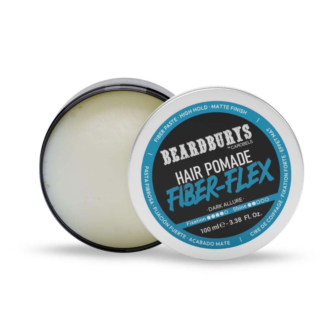 Beardburys Fiber Hair Pomade Wax for Men, Medium Hold 3.38 oz