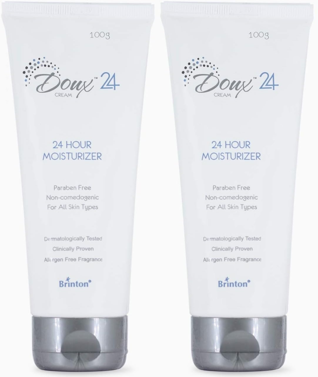 Brinton Doux 24 Hour Moisturizer Cream | Lightweight, NonGreasy, NonIrritating | Deep Hydration & Soothing | Dermatologically 