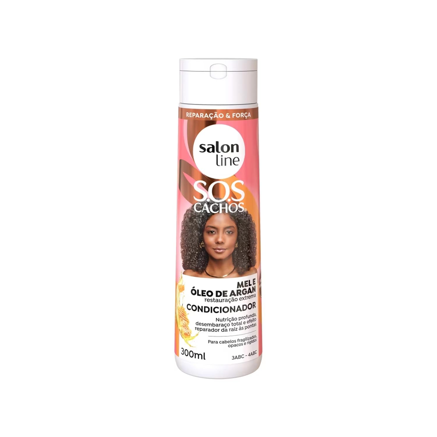 Salon Line - Linha SOS Cachos (Mel e Oleo de Argan) - Condicionador 300 Ml - (SOS Curls (Honey and Argan Oil) - Conditioner 10.1