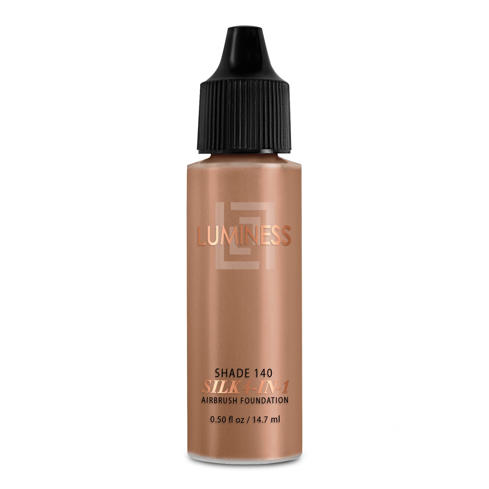 Luminess Air Silk 4-In-1 Airbrush Foundation- Foundation, Shade 140 (.5 Fl Oz) - Sheer to Medium Coverage - Anti-Aging Formula H