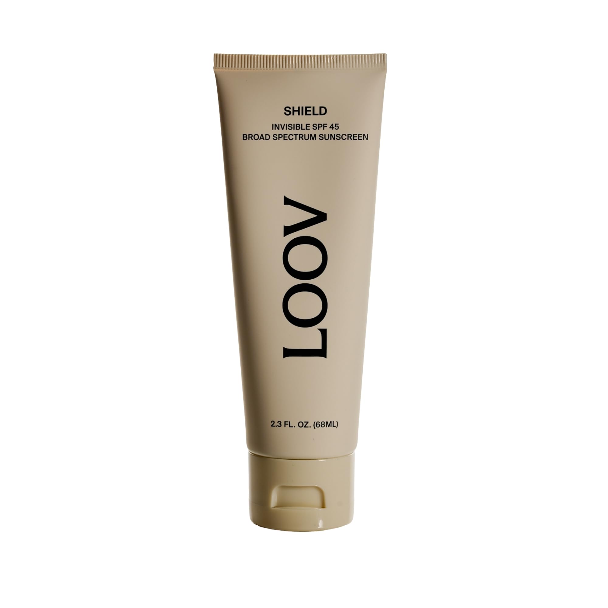 Loov Shield Invisible SPF 45 Face Sunscreen, FragranceFree, Lightweight, Water Resistant 80 Minutes, Sensitive Skin, 2.3 Fl Oz
