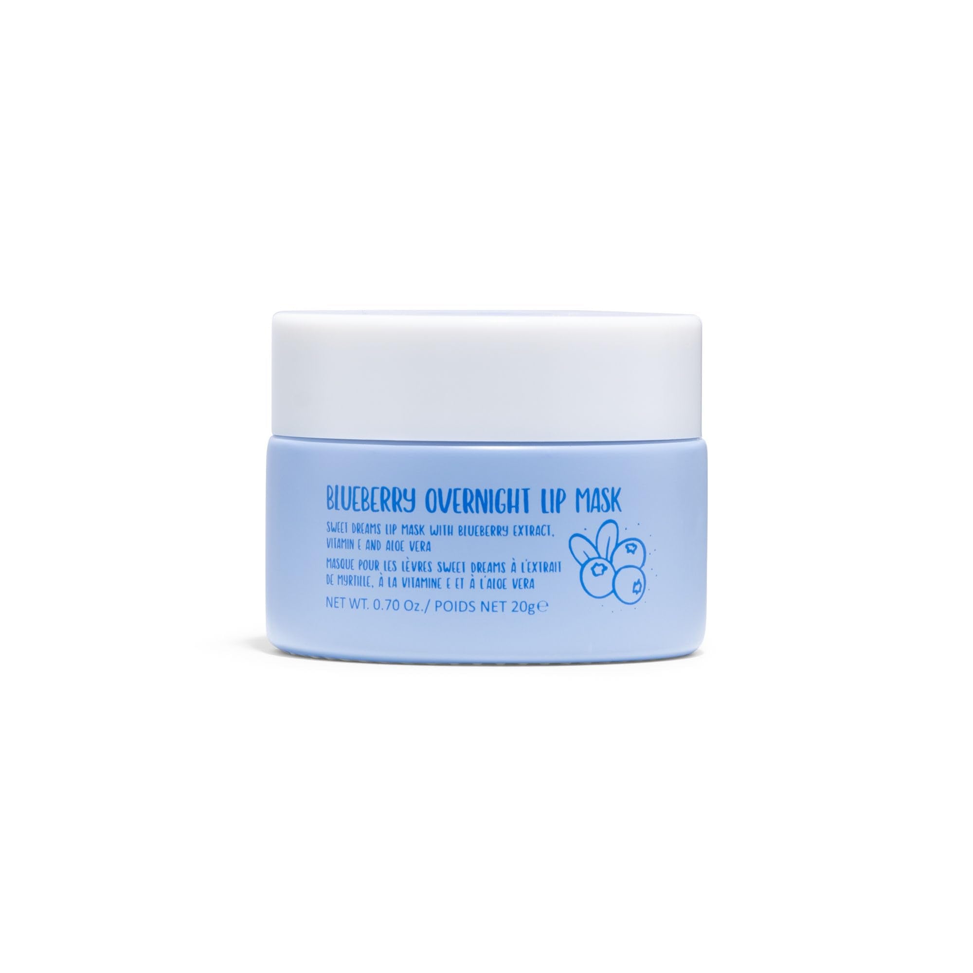 W7 Super Sweet Dreams Blueberry Lip Mask - Vitamin E, Aloe Vera and Grape Seed Oil - For Hydrated, Full Looking & Irresistible L