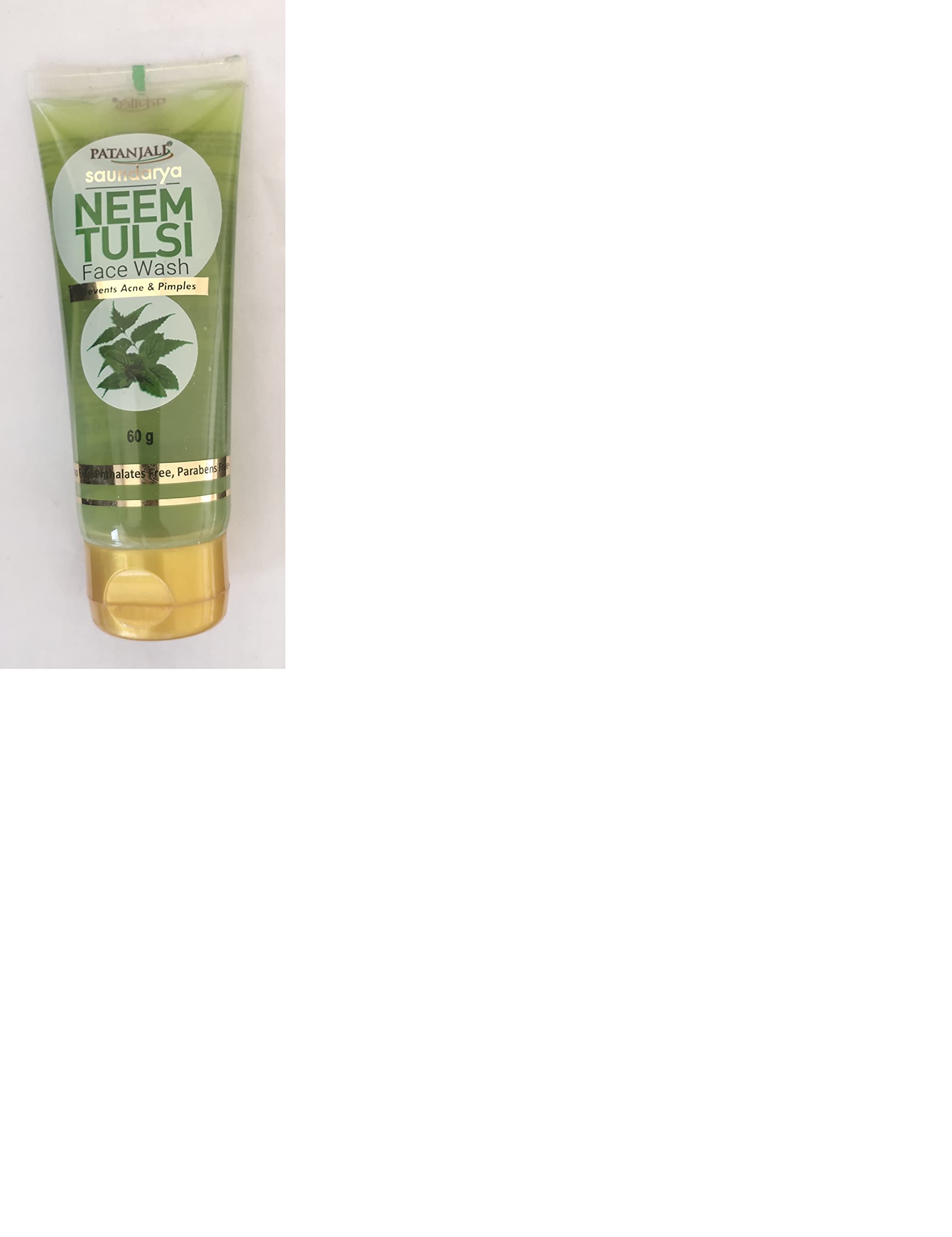 Patanjali Neem Tulsi Face Wash, 60G (Pack Of 2)