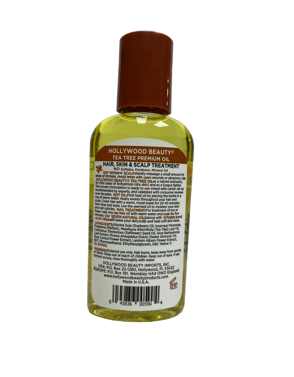 Hollywood Beauty Hollywood Skin Scalp Trtmnt T Tree Oil 2 Oz, Pack Of 2