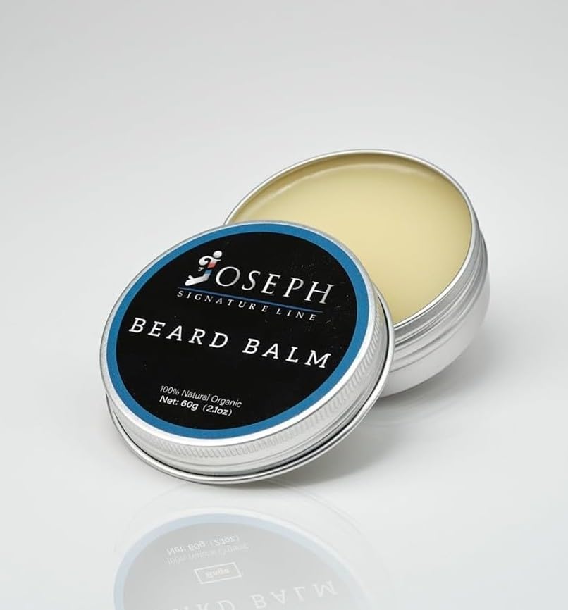 Joseph Signature Line Beard Balm for Men  Beard Growth Balm with Beeswax & Olive Oil  Moisturizing, Hydrating and Softening Cr