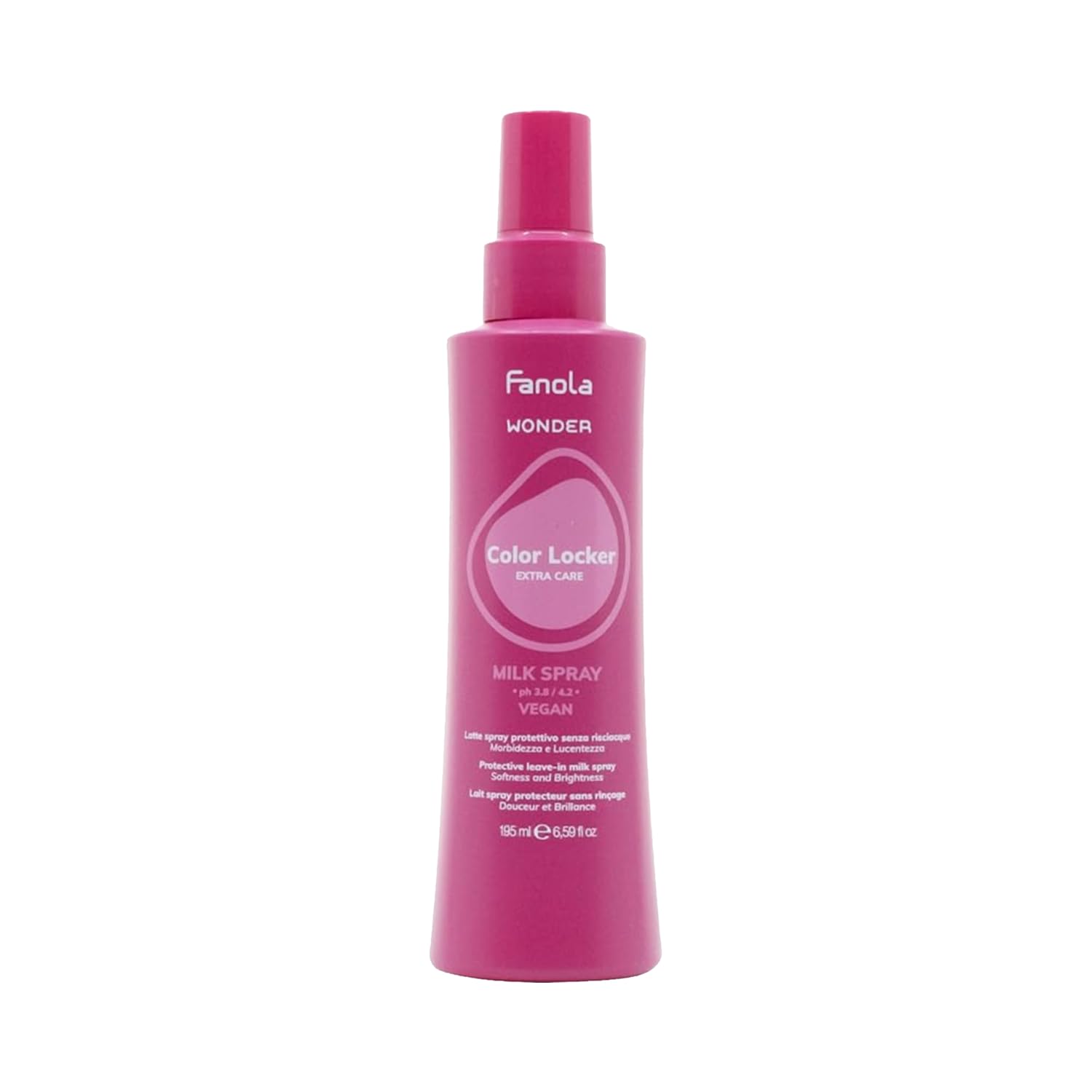 Fanola Wonder Color Locker Milk Hair Gloss Spray & Shine Mist, 6.5 oz