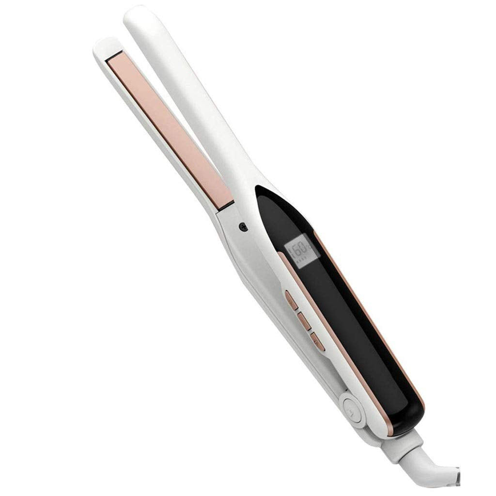 QOPCBCGN Splint AntiIron Pad Hair Root Clip Lazy Straight Curl Dualuse 26cm (White)