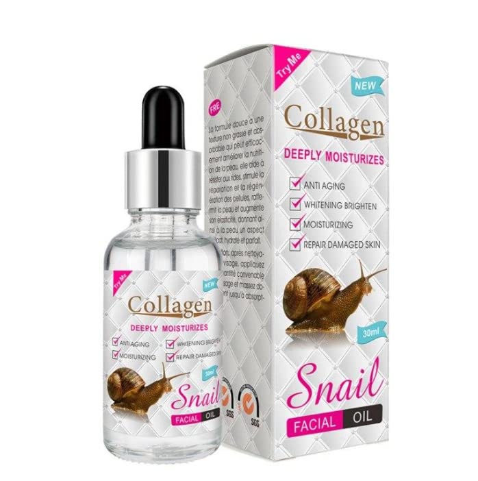 Zeroluxury Collagen Snail Face Serum For Women 30Ml  Brightening & Smooth Skin Care Serum | Hydrating, Firming & Glow Boosting 