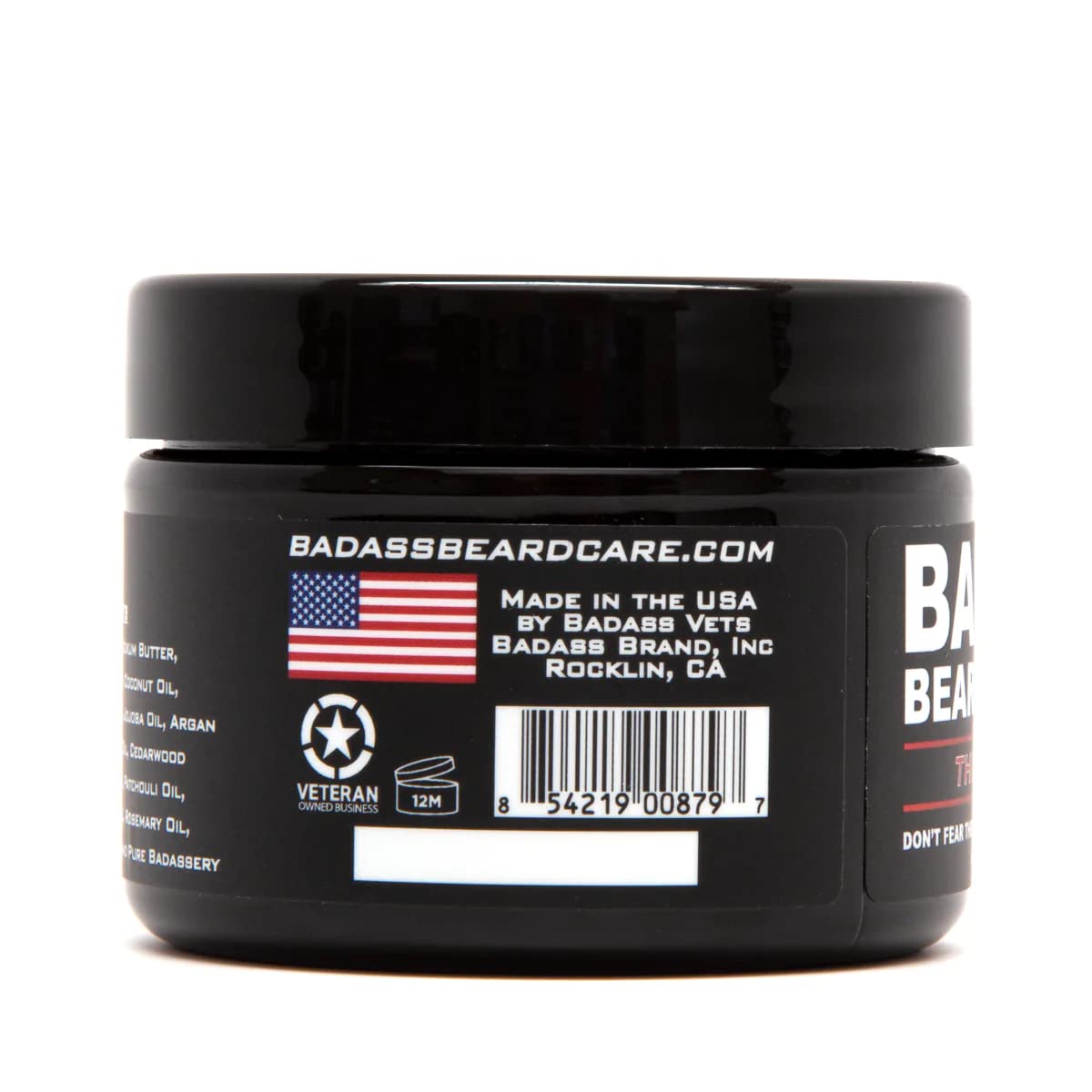Badass Beard Care Beard Butter For Men - The Patriot, 3 Oz - Made Of Natural Ingrediens For Healthy, Soften And Itchness Free Be