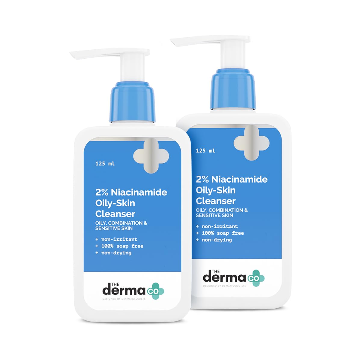 The Derma Co 2% Niacinamide Oily Skin Cleanser For Sensitive, Oily & Combination Skin | Non-Irritant | 100% Soap-Free | Non-Dryi