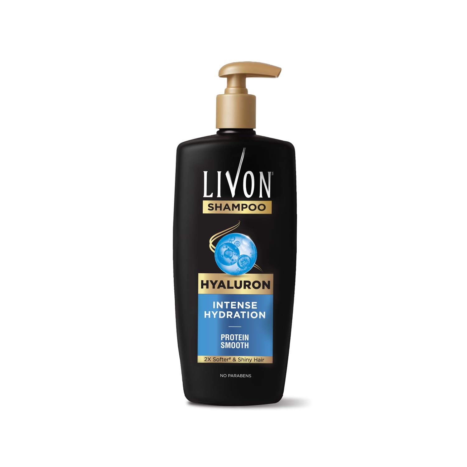 Livon Hyaluron Shampoo For Women & Men | Hydrates Dry & Dull Hair | 2X Soft & Shiny Hair | No Parabens | 650Ml