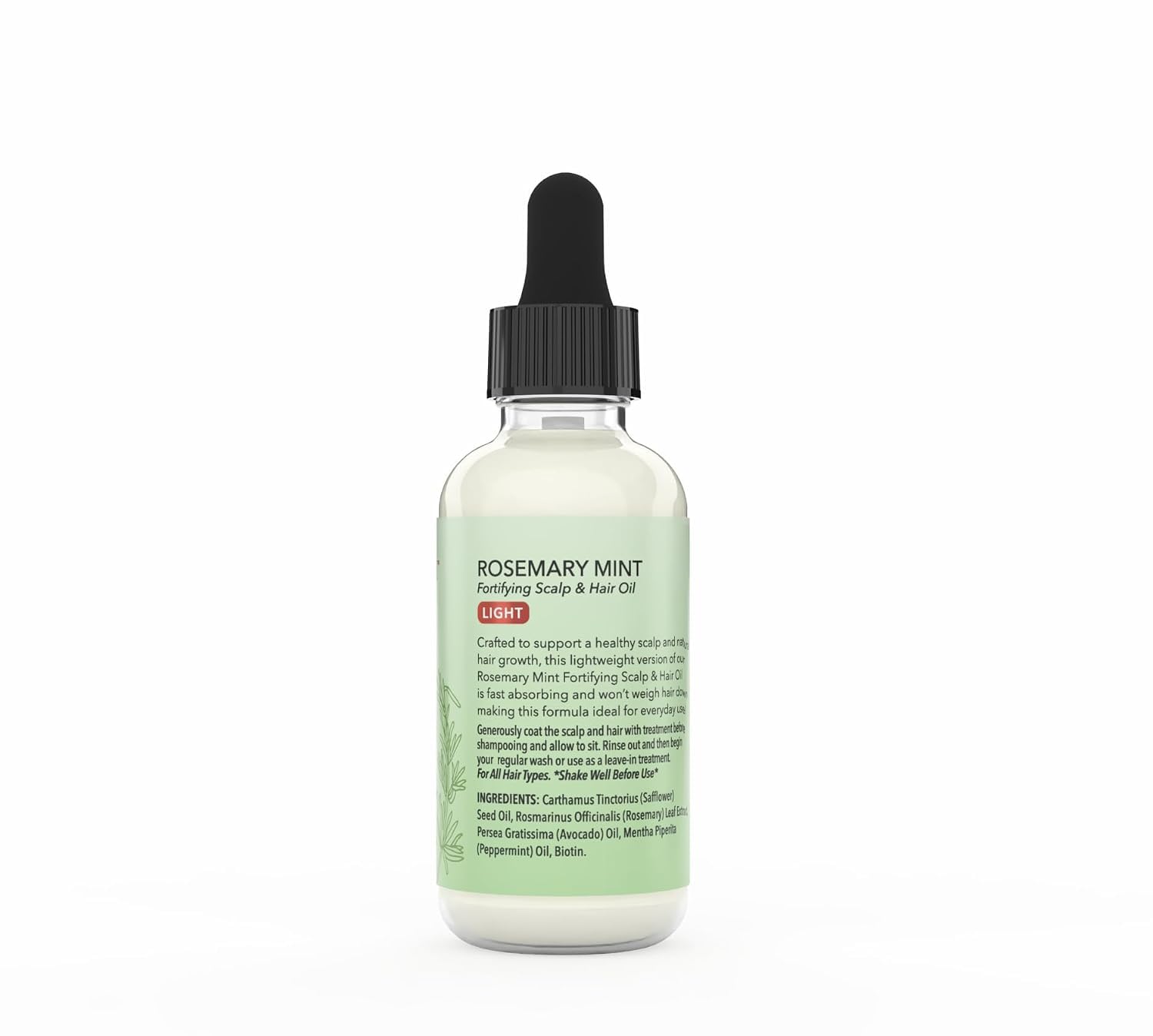 Olivia Care Rosemary Oil for Hair Growth  Rosemary & Mint with Biotin, Fortifying Scalp and Hair Treatment to Aid Hair Growth, 