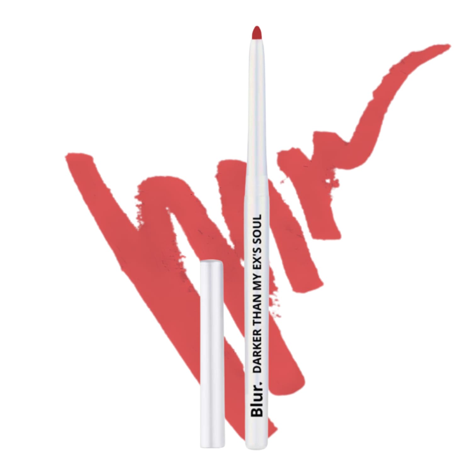 Blur India Darker Than My ExS Soul Kajal & Lip Liner | Non Smudge, Long Lasting, Super Pigmented, WaterProof | Enriched With S