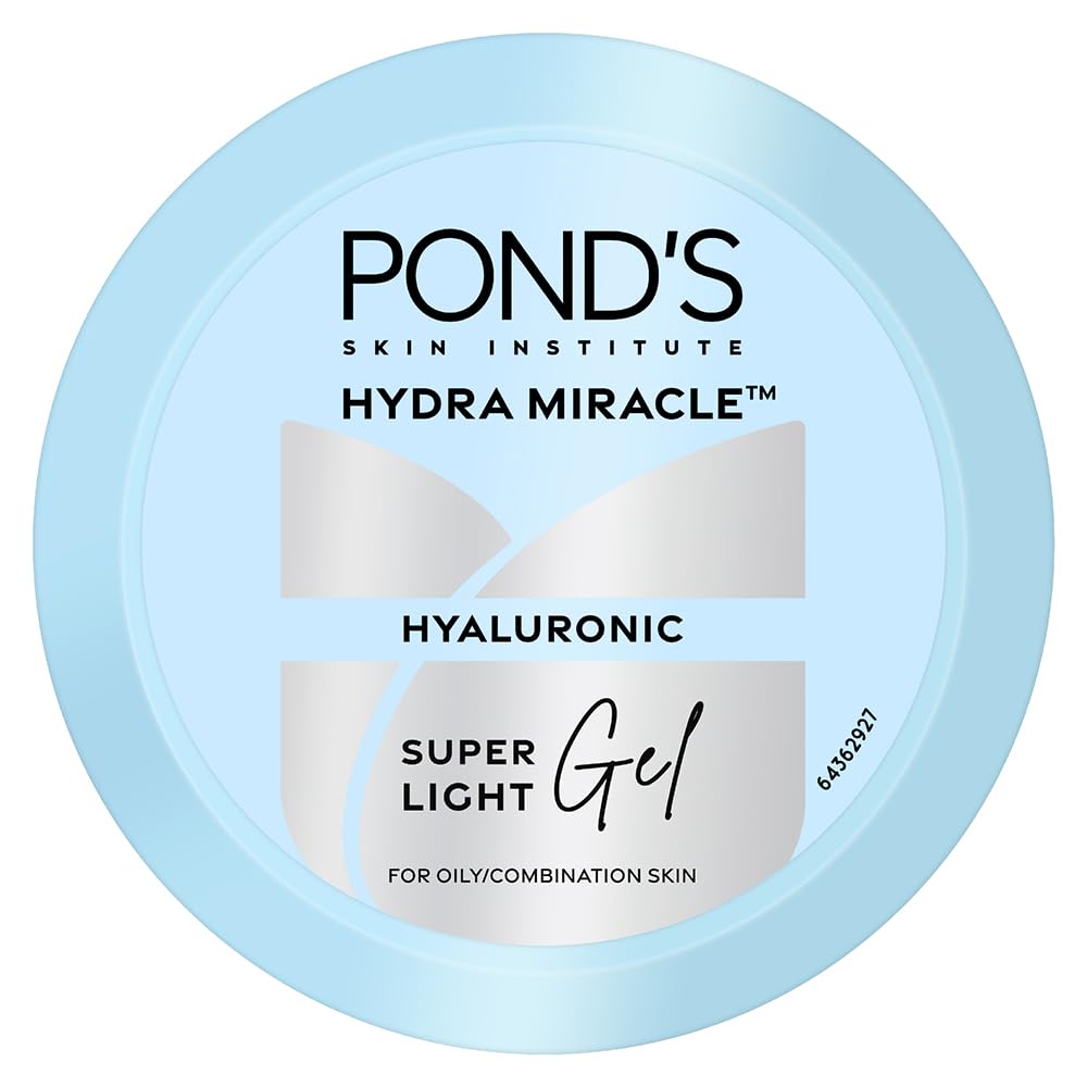 PondS Super Light Gel Oil Free Moisturiser With Hyaluronic Acid + Vitamin E, 200 Ml