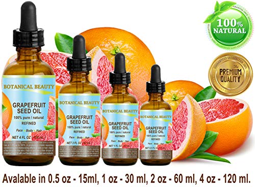 gRAPEFRUIT SEED OIL 100% Pure  Natural  Undiluted Refined cOLD PRESSED cARRIER OIL (Not Essential Oil) 05 Floz- 15 ml For Skin,