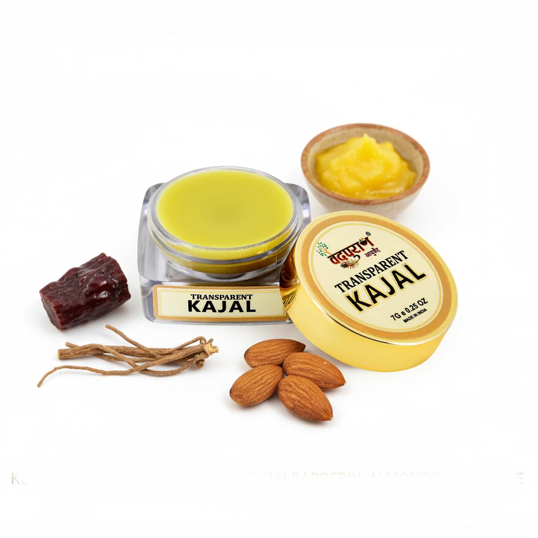 Transparent Ayurvedic Kajal | Colorless Herbal Eye Kajal For Daily Use | Cooling & Soothing Eye Care | With Cow Ghee, Almond Oil