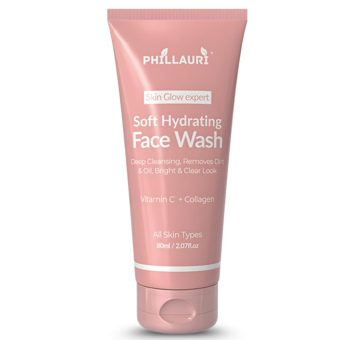 Soft Hydrating Face Wash Gentle Facial Cleanser For Daily Skin Care Routine, Dry & Normal And Sensitive Skin | Gently Cleanses S