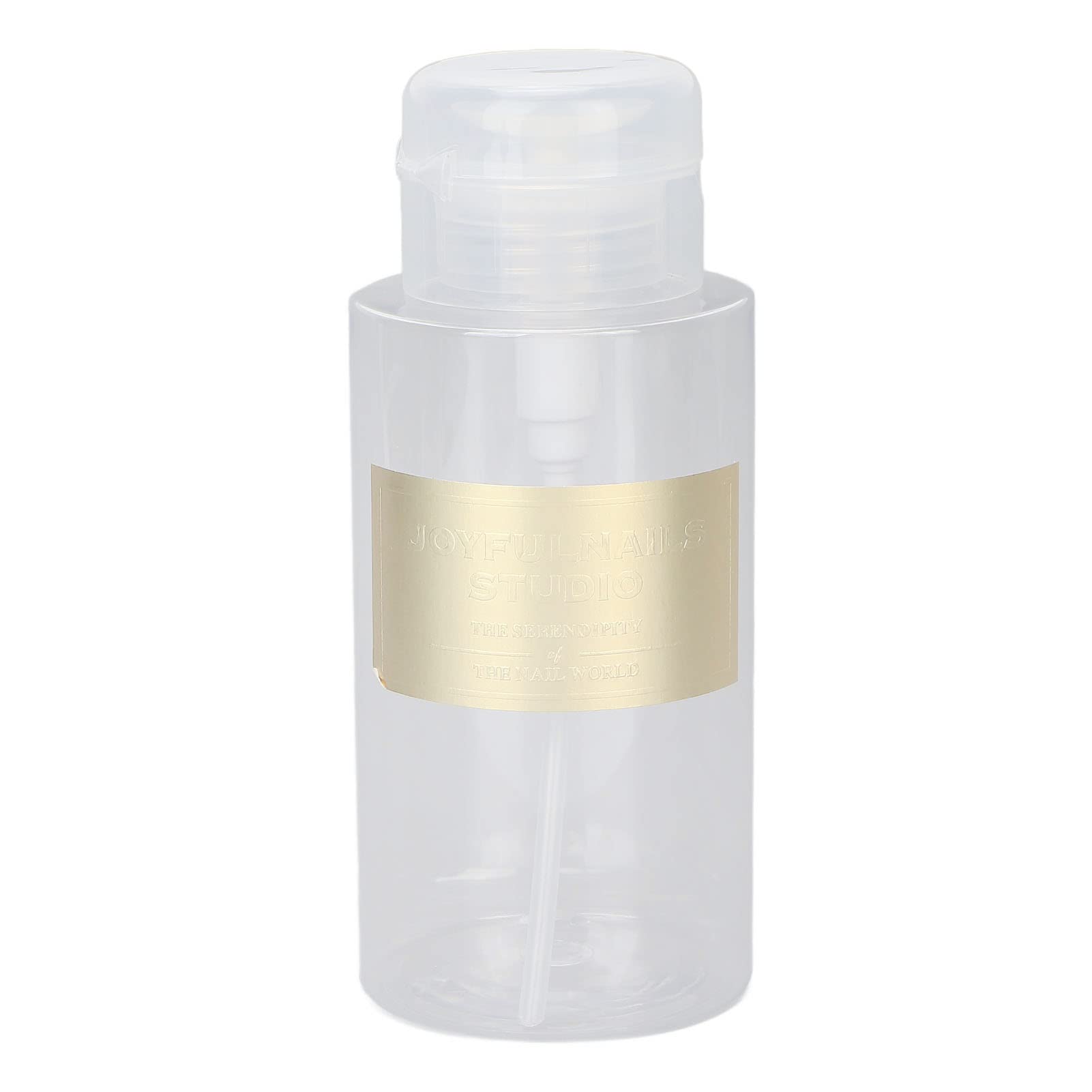300Ml Push Pump Dispenser Bottle, Multi Purpose Nail Remover Lotion Pump Dispenser, Empty Press Bottle For Nail Polish And Makeu