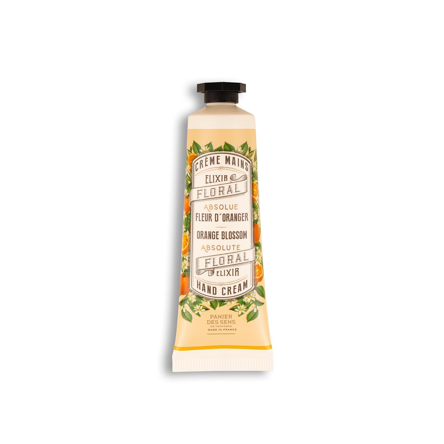 Panier des Sens - Hand Cream for Dry Cracked Hands and Skin - Orange Blossom Mini Hand Lotion, Moisturizer, Mask - With Olive an