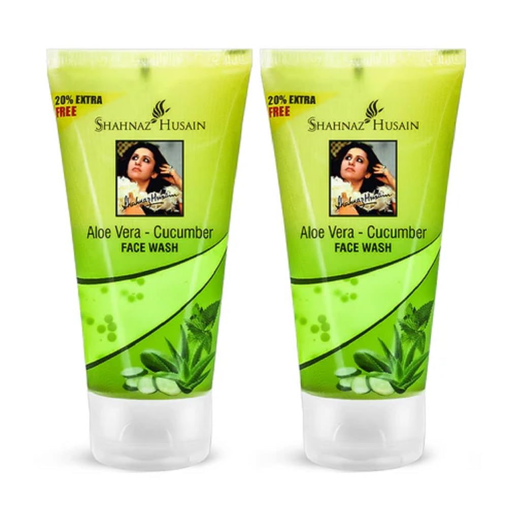 Shahnaz Husain Aloe VeraCucumber Face Wash | 60G Pack Of 2