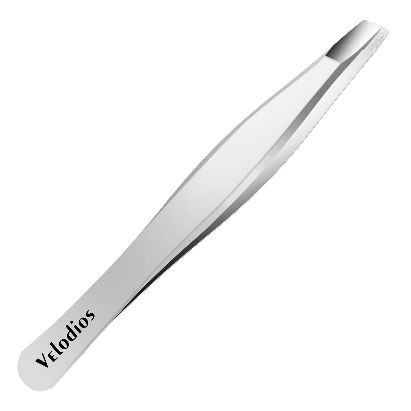 Velodios Professional Slanted Tweezers for Women and Men, Professional Eyebrow Tweezers for Facial Hair, Chin Hair and Ingrown H