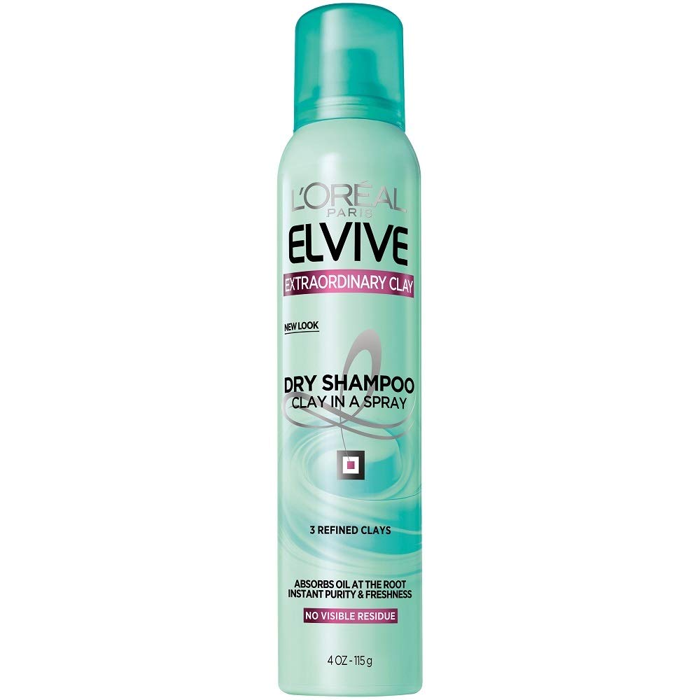 L'Or  al Paris Elvive Extraordinary Clay Dry Shampoo, 4 oz. (Packaging May Vary)