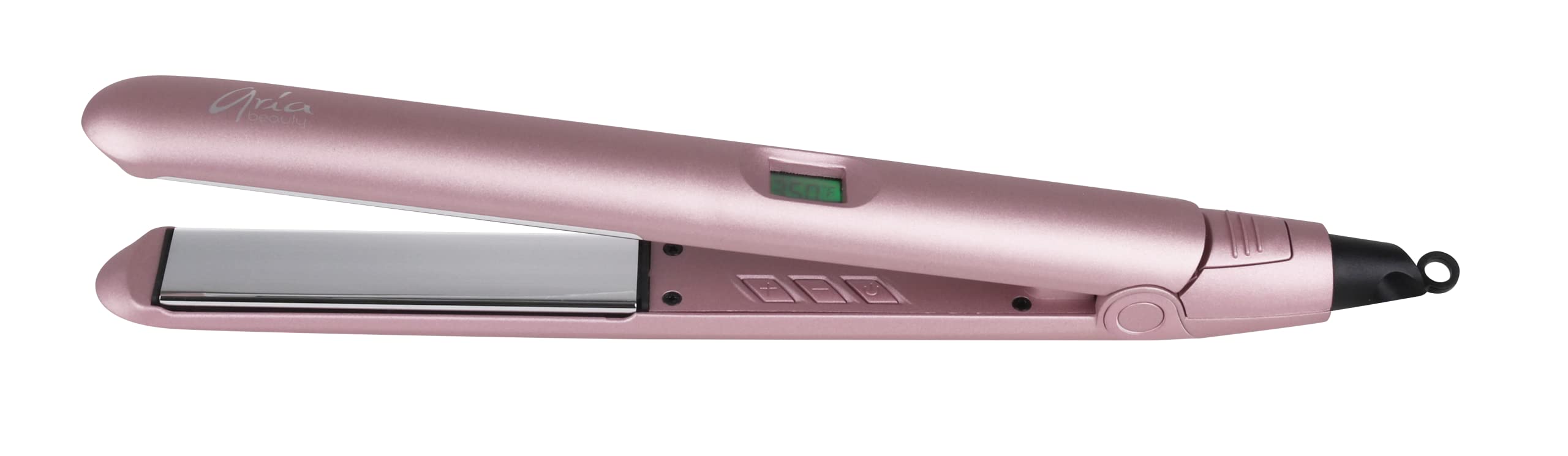 Digital Hair Straightener - Rose Gold By Aria Beauty For Women - 1 Inch Flat Iron