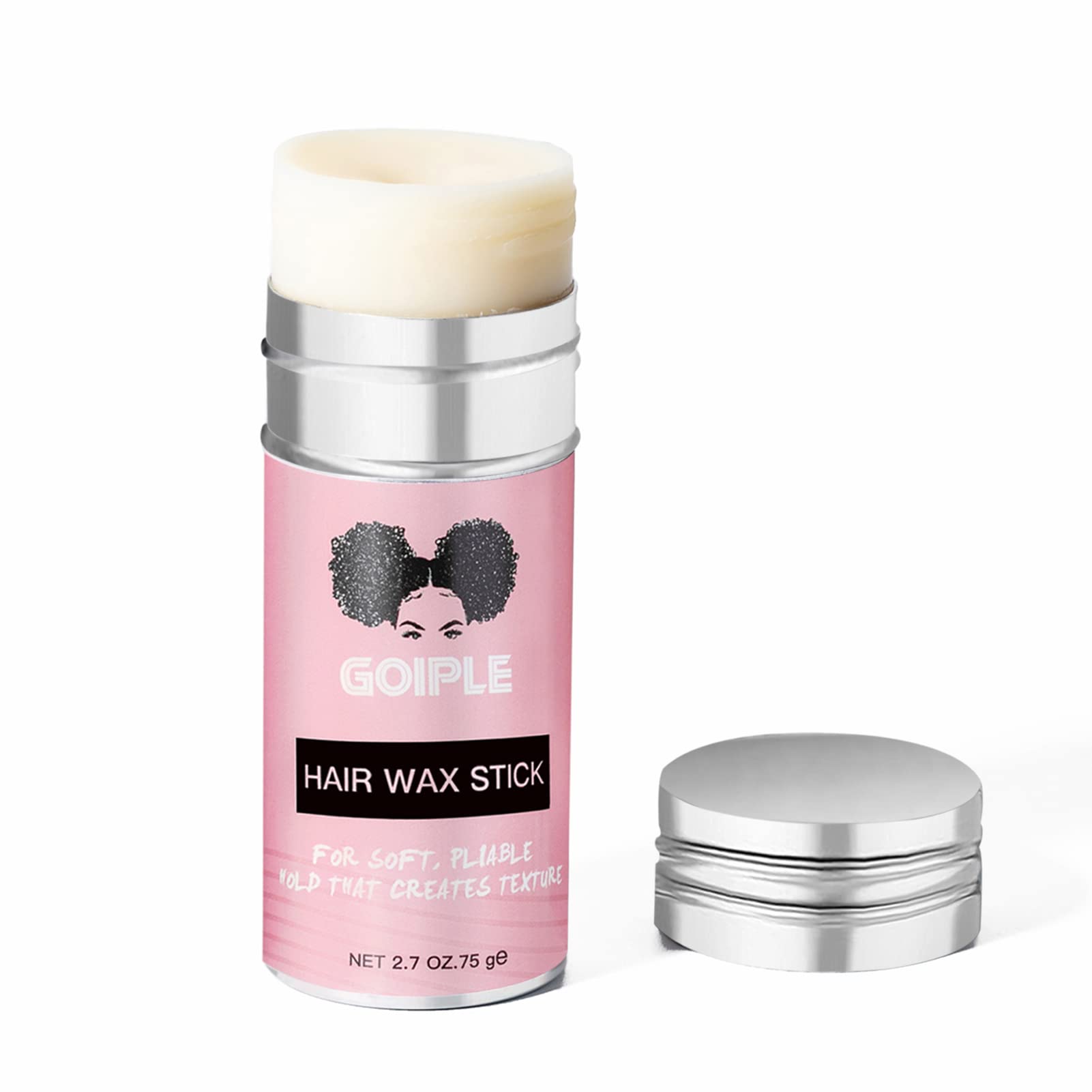 Wax Stick For Hair, Pomade Long-Lasting Wax, Smoothing & Slick Stick For Wigs, Styling Waxes For Fly Away & Edge Frizz Hair (2.7