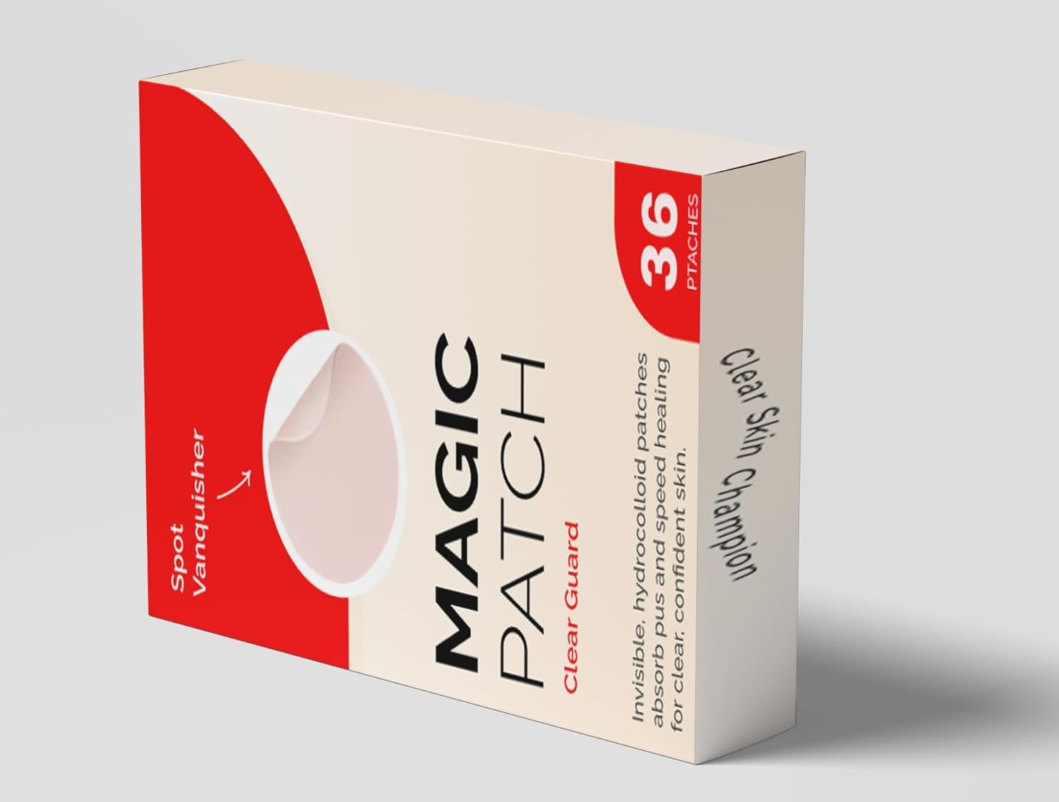 ClearPatch Acne Treatment Hydrocolloid Pimple Patch (36 Patches in 1 Box) - Invisible Acne Patch for Pimple, Blemish Healing, Sk