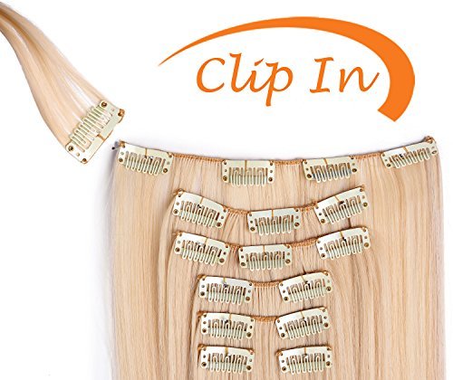 Onedor 20'' Curly Full Head Clip in Synthetic Hair Extensions 7pcs 140g (12H24B)