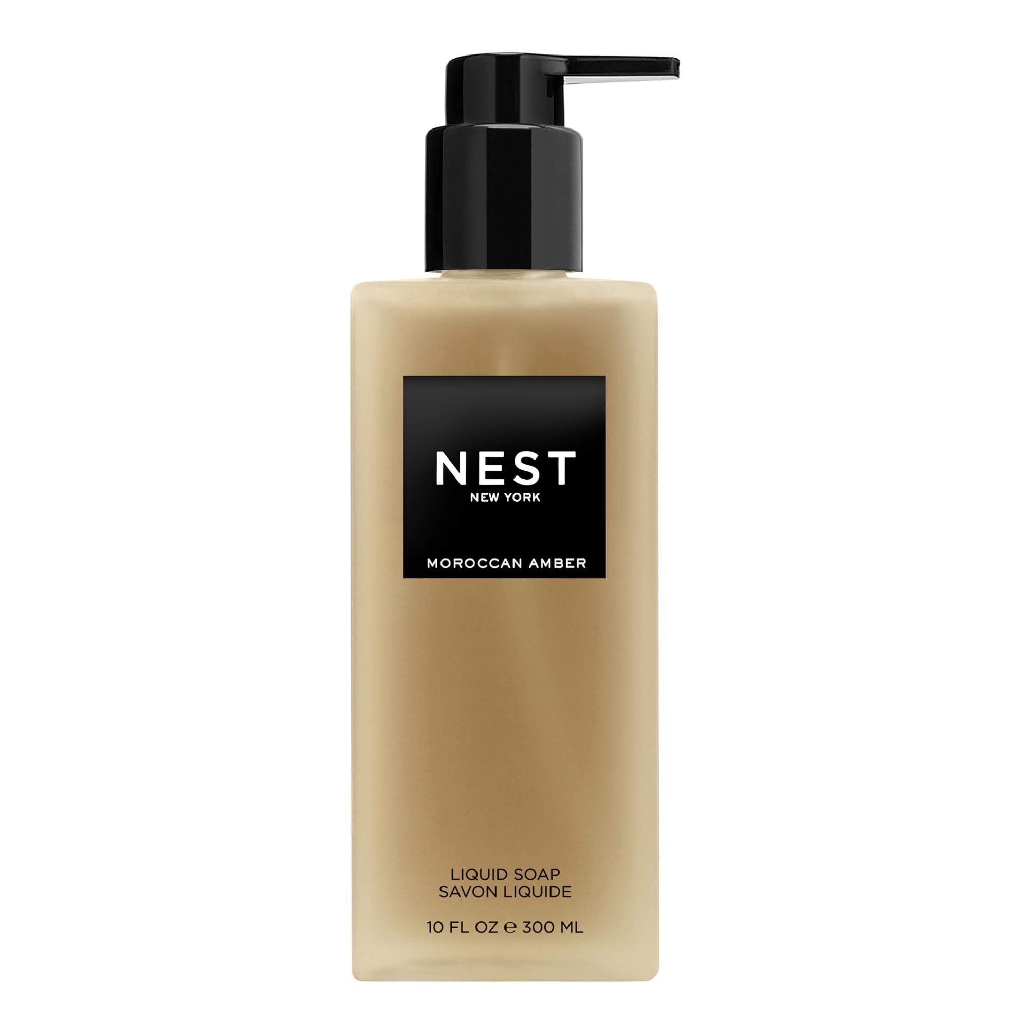 NEST New York Liquid Soap, Moroccan Amber - 10 fl oz - Cleanses & Nourishes Skin - Approx. 300 Pumps Per Bottle - Gluten Free & 