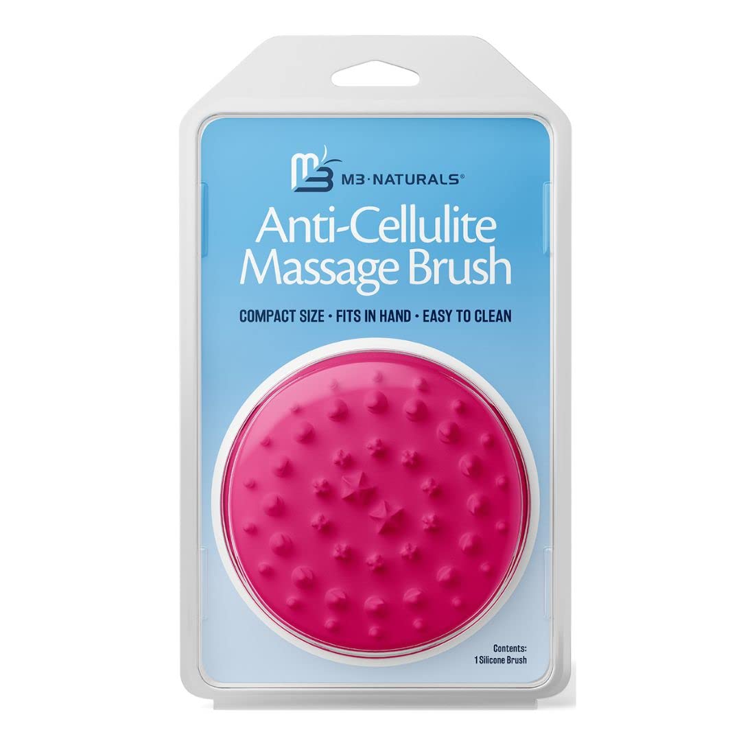 Cellulite Massager Brush | Anti Cellulite Silicone Body Scrubber - Skin Smoothing Tighten Tone Exfoliate & Firm Skin Use on Scal