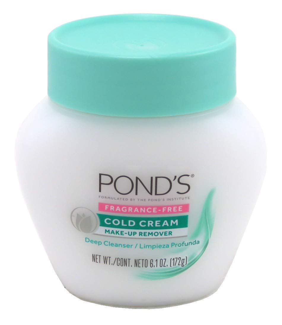 Ponds Cold Cream Make-Up Remover Fragrance-Free 6.1 Ounce (Pack of 6)