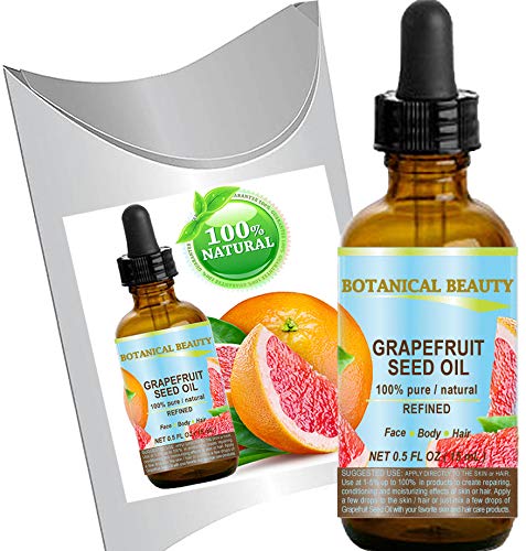 gRAPEFRUIT SEED OIL 100% Pure  Natural  Undiluted Refined cOLD PRESSED cARRIER OIL (Not Essential Oil) 05 Floz- 15 ml For Skin,