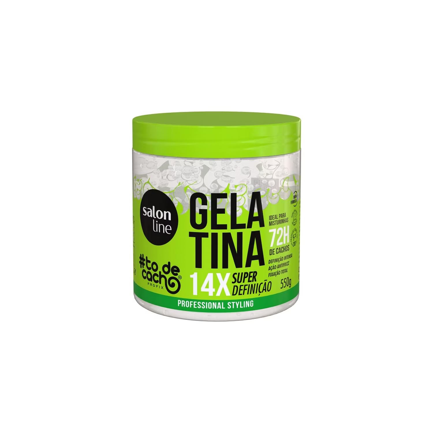 Linha Tratamento (#ToDeCacho) Salon Line - Gelatina Nao Sai Da Minha Cabeca! 550 Gr - (Salon Line Treatment (#Curls) Collection 