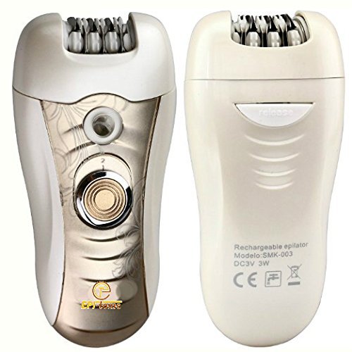 Epitome 3 in 1 Lady Wet or Dry Rechargeable Hair Removal Kit (Trimmer, Hair Epilator, Callus Remover) with 2 Mode Power Switch,