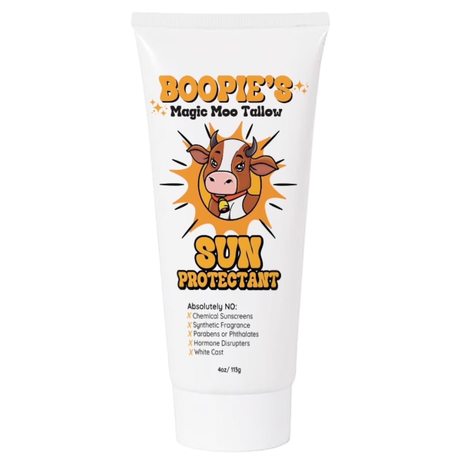 Magic Moo Tallow Mineral Sun Protectant made with Grass Fed & Finished Tallow, Non Nano Zinc Oxide with no white cast, Organic R