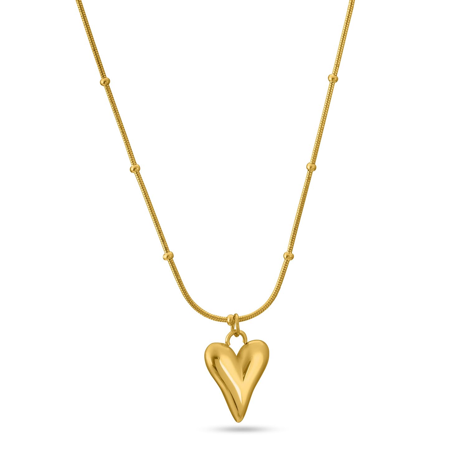 Palmonas Heart Ball Chain Pendant For Women  Waterproof & Anti Tarnish Jewellery | Gift For Women & Girls