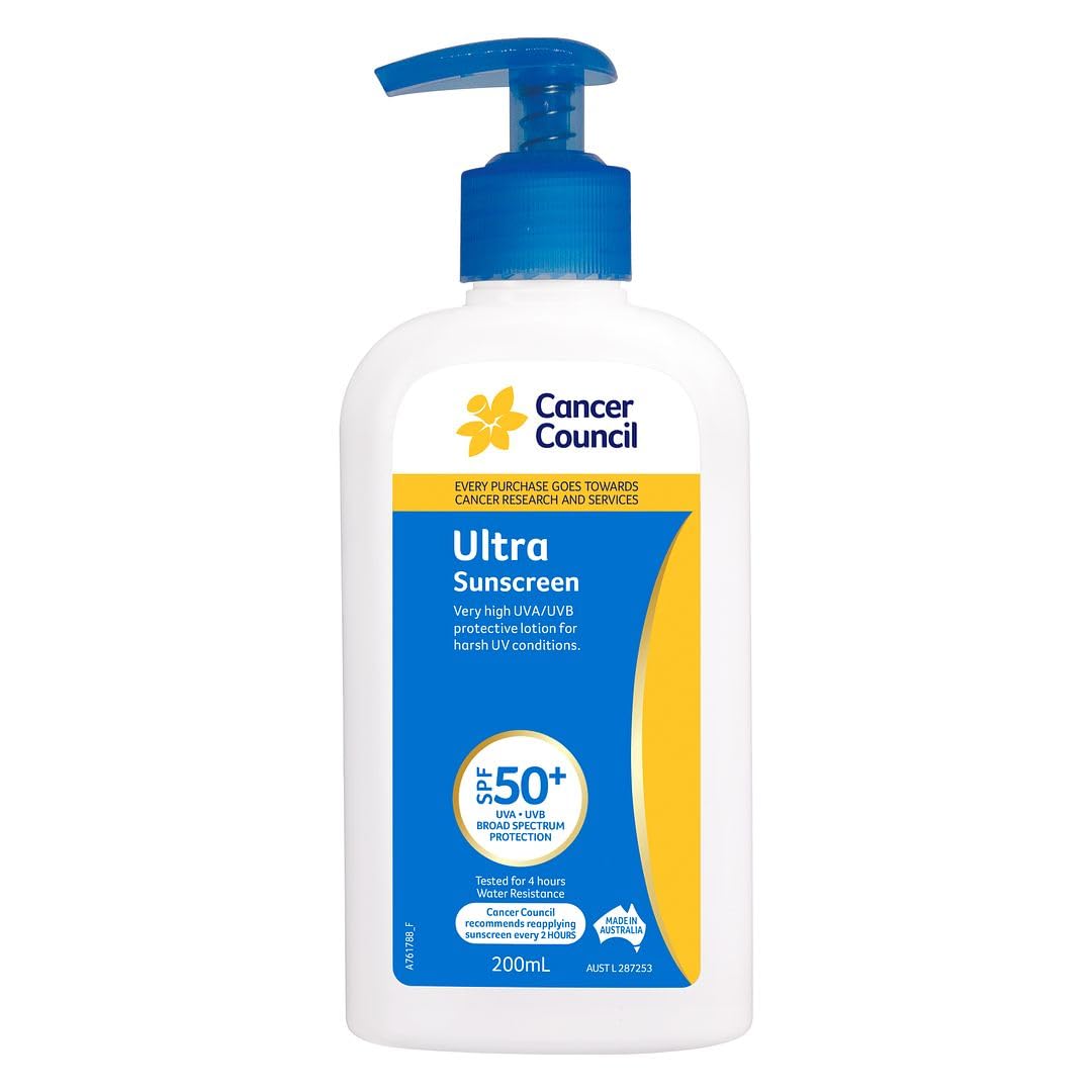 CANCER COUNCIL SPF50+ Ultra Sunscreen Pump 200mL